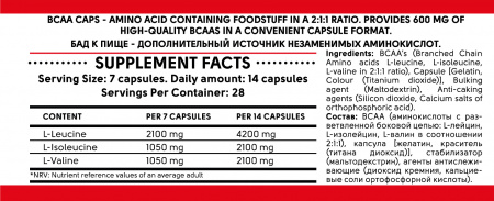 KICK BCAA 200 caps