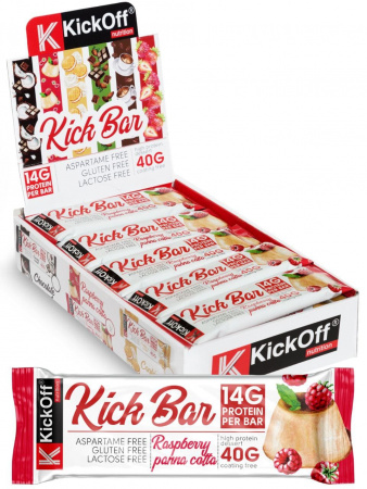 KICK BAR raspberry panna cotta