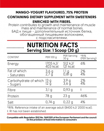 KICK PROTEIN 750g mango yogurt