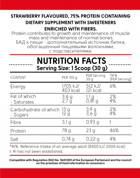 KICK PROTEIN 750g strawberry